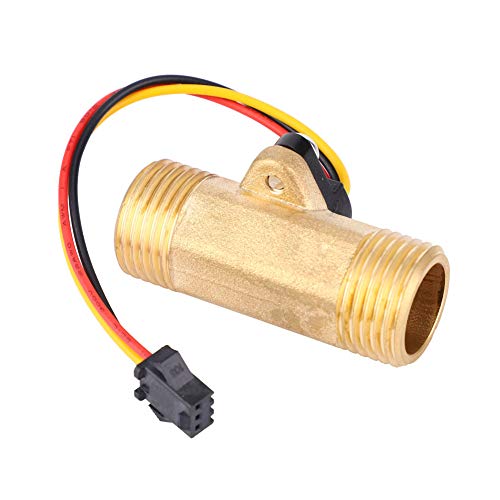Garosa G1/2 Inch Water Flow Hall Effect Sensor Switch 52 mm Long External Thread Water Liquid Flow Meter Fluid Meter Liquid Water Meter 1-30L/min