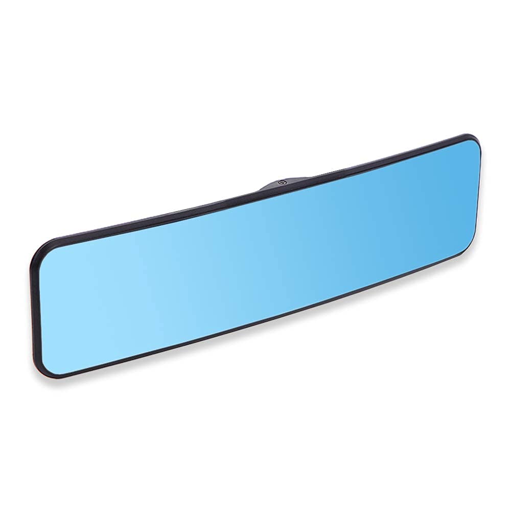 SkycropHD Anti Glare Rear View Mirror for Car, Clip on Wide Angle Panoramic Rearview Mirror Eliminate Blind Spots – Convex, Blue