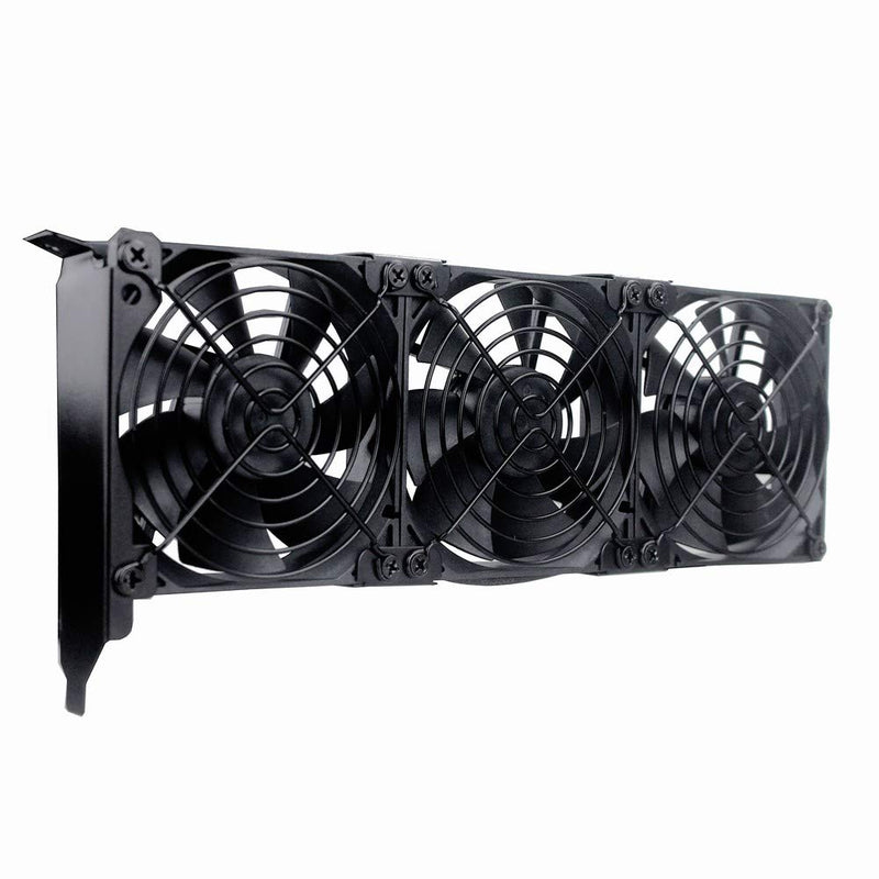 GDSTIME Graphic Card Fans, PCI Slot 3 x 90mm 92mm Fans, Graphics Card Cooler, Video Card VGA Cooler 3* 92x92x25mm fan