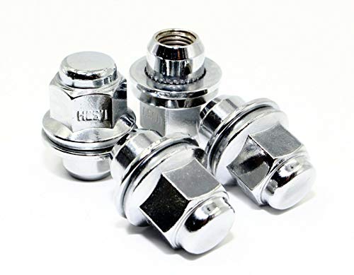 Set of 20 Veritek 12x1.25mm 1.47 Inch 13/16 Hex OEM Mag Washer Style Factory Replacement Chrome Lug Nuts for Nissan Infiniti Factory Wheels