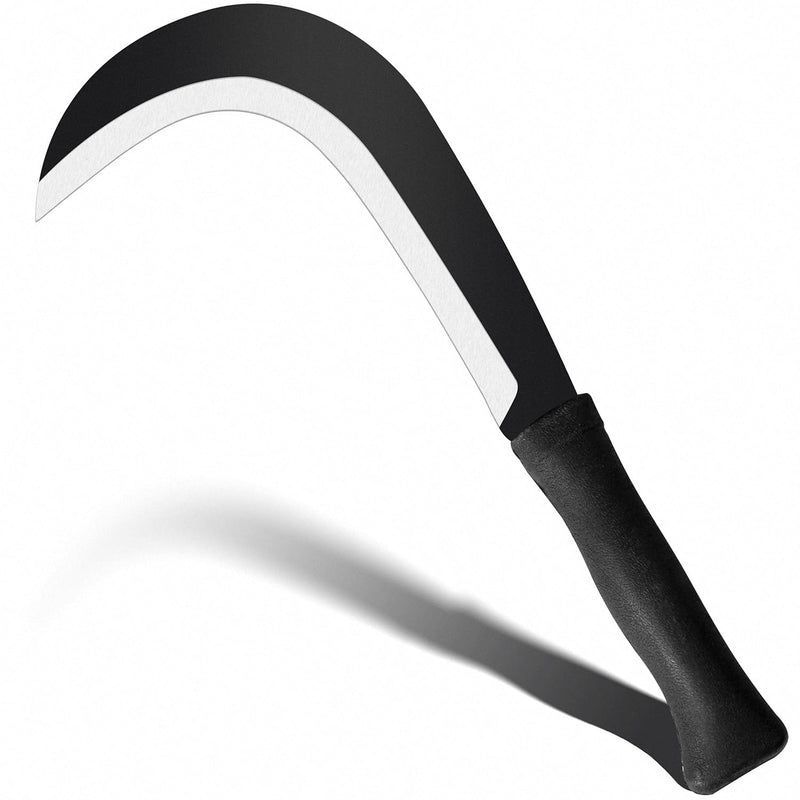 Sickle Garden Tool Machete for Yard Work and Cutting Trees Heavy Duty Machetes Knife Brush Clearing Sickles with Carbon Steel Blade for Grass, Harvest, Weeding