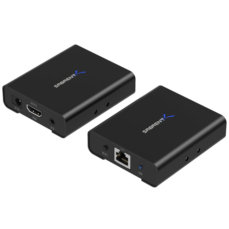 SABRENT 1080P 60Hz 3D HDMI Extender 164 Feet Over RJ45 Connector CAT6/6A/7 HDMI Repeater, Support uncompressed Audio, for Xbox PS5/4/3/ Roku orFire Stick (DA-HDEX) HD