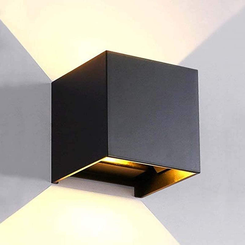 TAIYH Modern LED Wall Lamp - Wall Washer 12V, Adjustable Beam Angle Design, IP65 Waterproof Outdoor/Indoor Light for Hallway Living Room, Warm Light