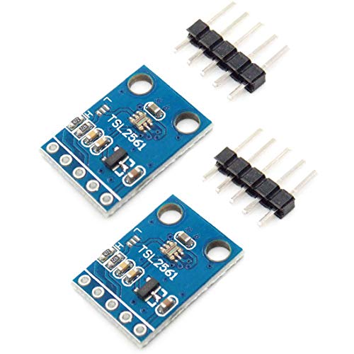 Hailege 2pcs TSL2561 Light Luminosity Sensor Infrared Light Brightness Sensor Luminance Sensor