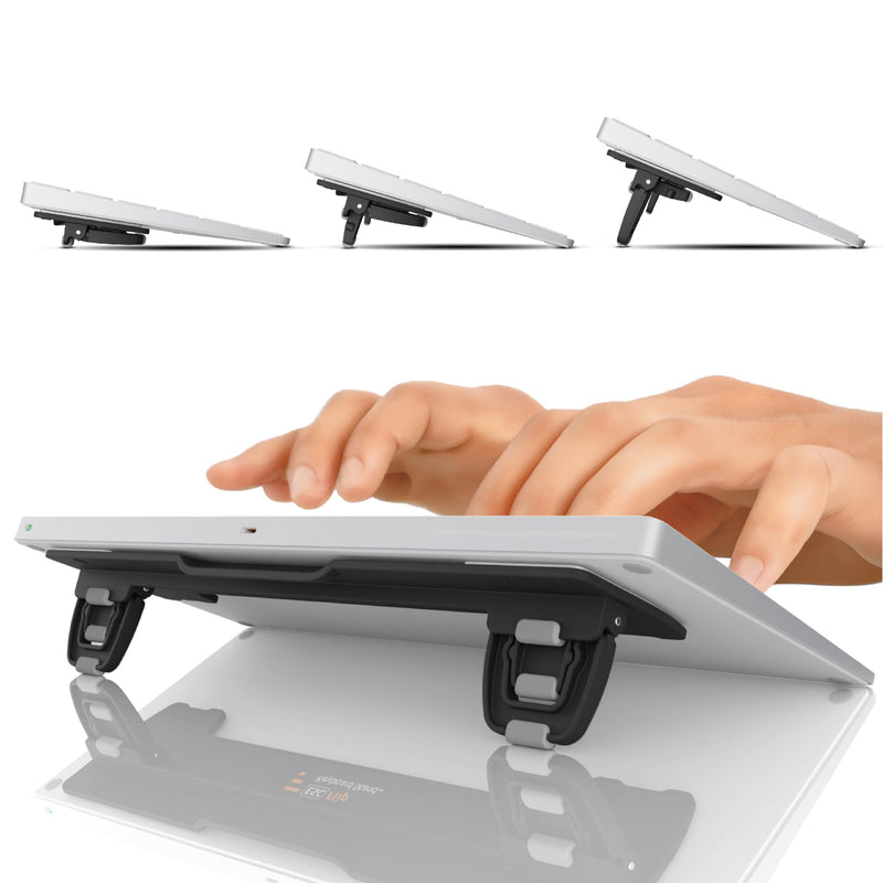 ESC Flip Computer Keyboard Stand for Desktop, Tilted Adjustable Keyboard Riser, Ergonomic Keyboard Accessories for Office, for Flat-Back Keyboard Only