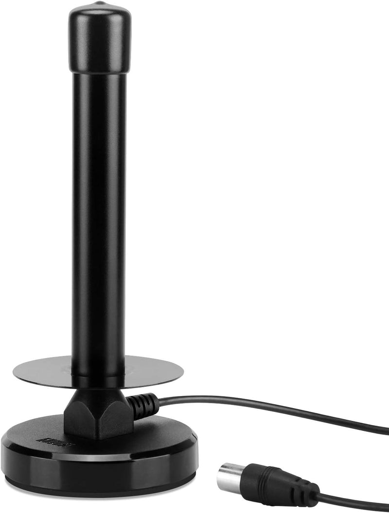 TV Antenna, Digital HD Portable TV Antenna Indoor, 360° Reception&Strong Magnetic Base Digital Antenna, 120 Miles Range - Support 4K 1080p and All TV's - for Car or Home