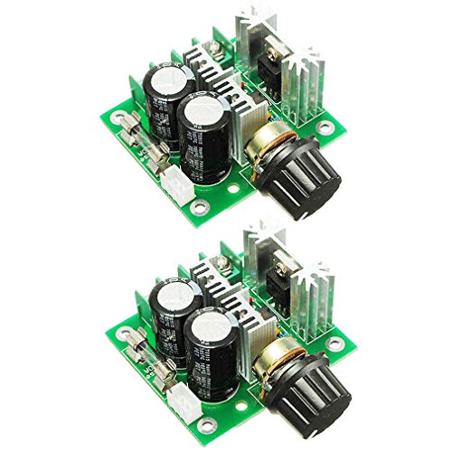 Hailege 2pcs 12V~40V 10A PWM DC Motor Speed Control Switch Controller Voltage Regulator Dimmer