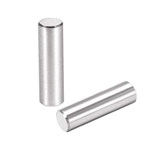 uxcell 50Pcs 6mm X 20mm Dowel Pin 304 Stainless Steel Cylindrical Shelf Support Pin Fasten Elements Silver Tone