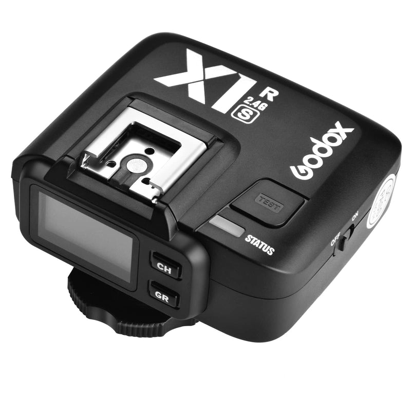 Godox X1R-S TTL 2.4G High Speed Sync Wireless Remote Flash Trigger Receiver Compatible for Sony Camera, 1/8000s, 5 Groups and 32 Channels,2.4G Wireless X System