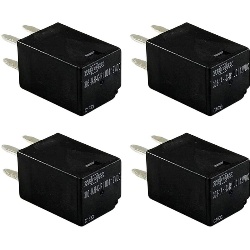 Automotive Purpose Relays 303-1AH-C-R1-U01-12VDC SPNO 20A 12VDC for Polaris RZR Slingshot Ranger Sportsman Cooling Fan Relay (4 Pack) 4 Pack