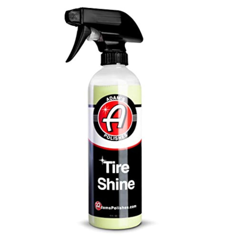 Adam's Polishes Tire Shine 16oz - Easy to Use Spray Tire Dressing W/ SiO2 for Glossy Wet Tire Look w/No Sling | Works on Rubber, Vinyl & Plastic | USA Made 16 fl. oz