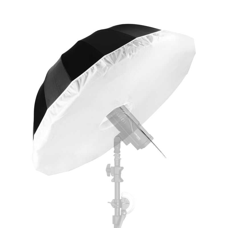 Selens 41 Inch Parabolic Umbrella with Diffuser Cover, Collapsible Black/Silver 16 Ribs Reflective Umbrella for Photo Studio Flash Speed Light 41inch Umbrella with Diffuser
