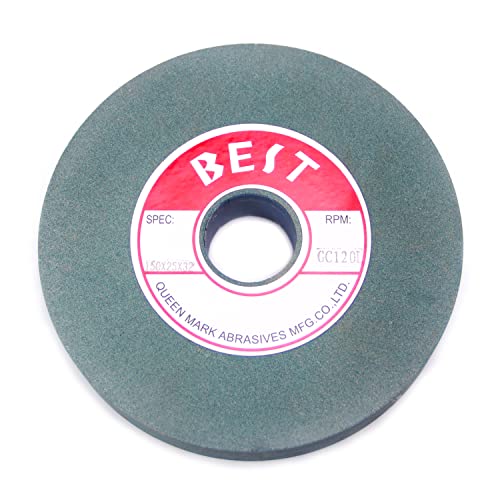 6-Inch 120-Grit Green Silicon Carbide Bench Grinding Wheel 120#
