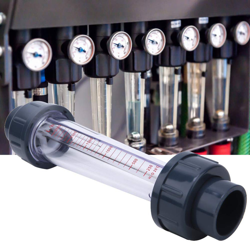 Liquid Flow Meter, 250~2500L/h High Precision ABS Pipe Flow Meter, Inner Diameter 32mm