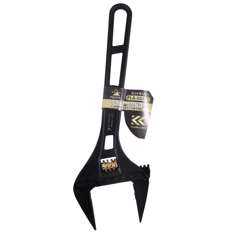 Fujiya Tools, FLA-53-BG, Adjustable wrench, Black & Gold color- 0-53mm (opening size)
