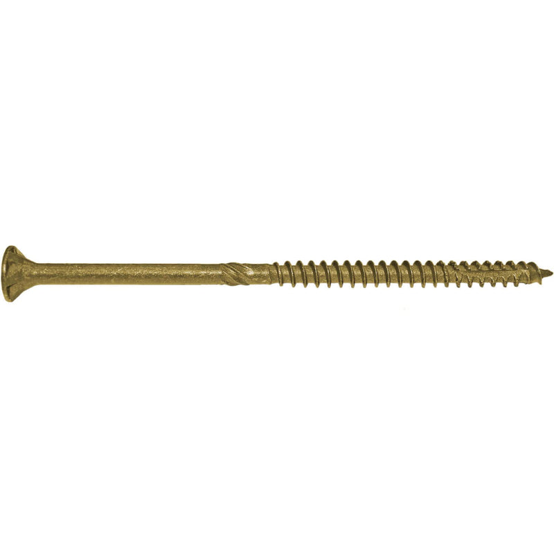 Jake Sales #14 x 8 Bronze Coated Multipurpose Wood Screw Torx/Star Drive Flat Head (1 Pound - 19 Approx. Screw Count) Exterior Coated - ACQ Compatible Wood Screws #14x8" 1 POUND ~19 Screw Count