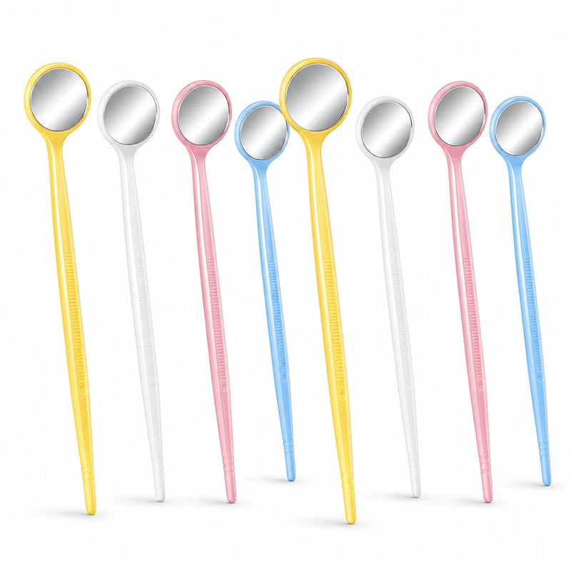 SUPVOX Disposable Plastic Dental Mirrors - Pack of 40