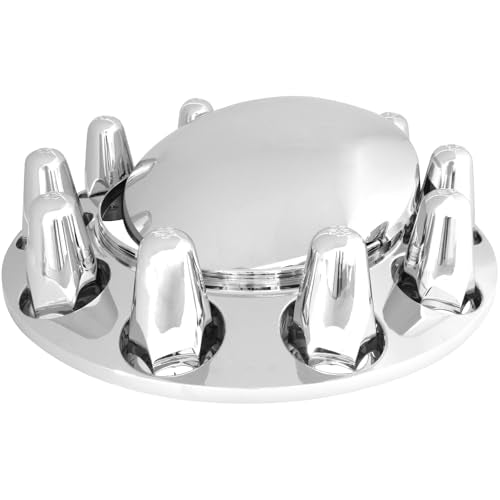 GG Grand General 40130 1-1/2" x 3 Chrome Plated ABS Front Axle Kit w/Push-in 1.5 inches Nut Cover Push In