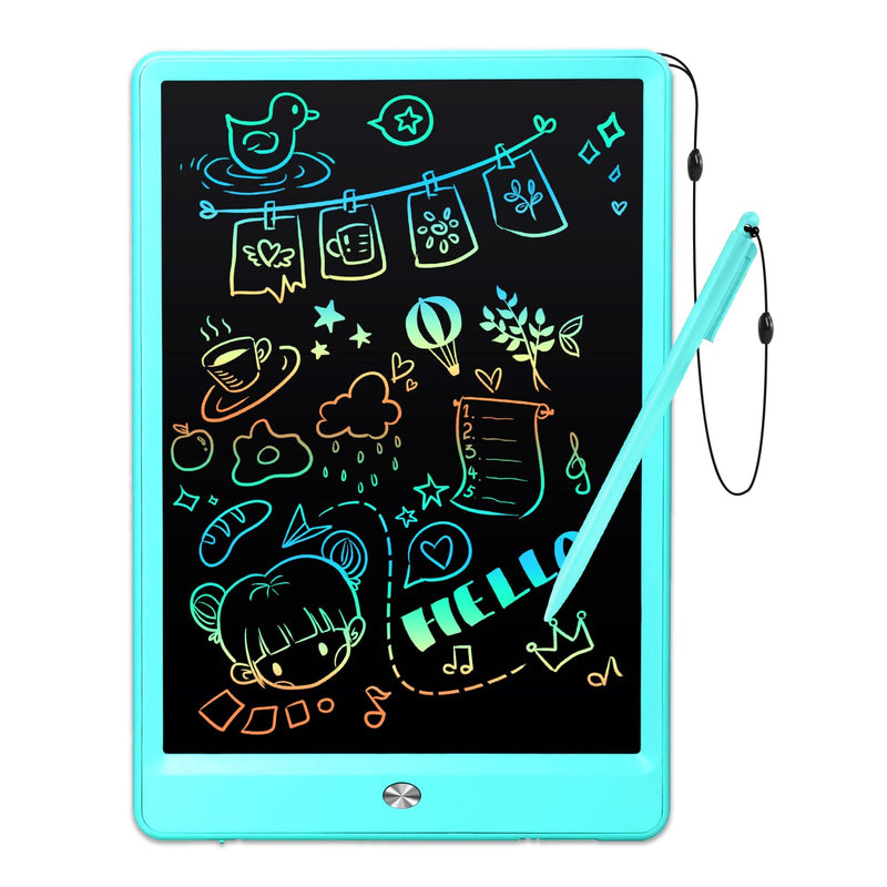 EooCoo Drawing Board, 10 Inch LCD Writing Tablet, Electronic Drawing Tablet, 2 Year Old Boy Birthday Gift, Kids Toys, Drawing Pad Toys for Girls, Educational Toys for Ages 3-6, Travel Games 10”Blue