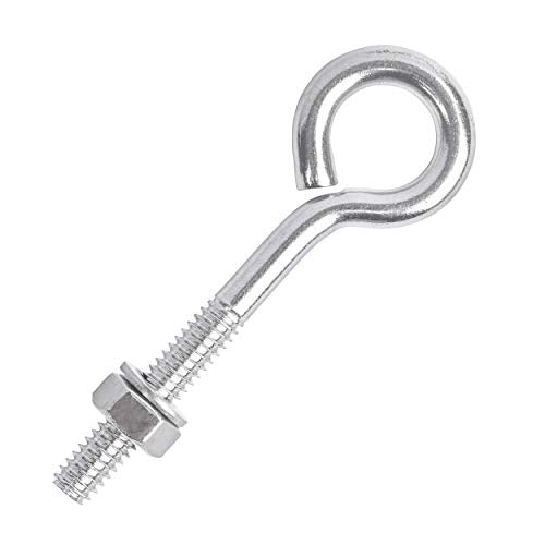 1/2” x 2” Long Stainless Steel Threaded Eyebolts, T316 Marine Grade – Lot of 5 1/2" x 2"