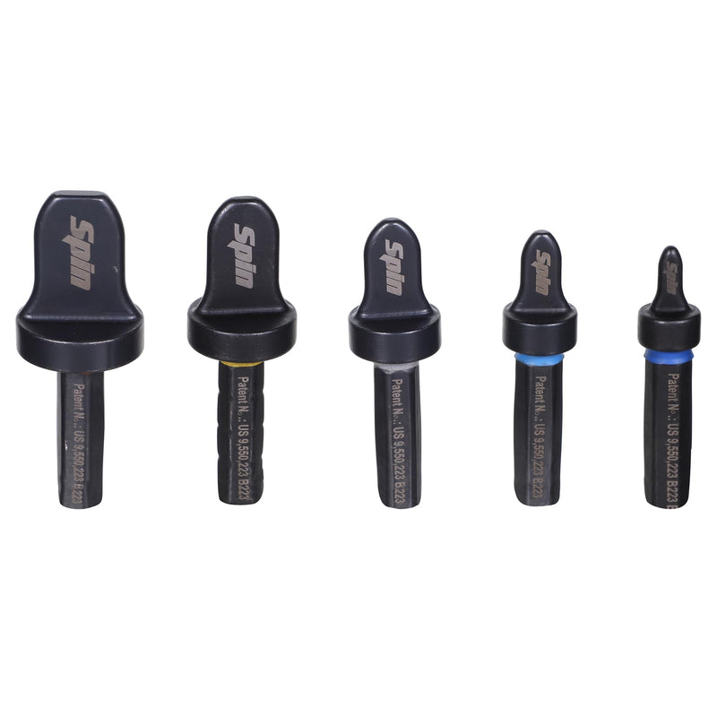SPIN F5000 5-Piece Drill Bit Flaring Set 1/4, 3/8, 1/2, 5/8, 3/4-Inch