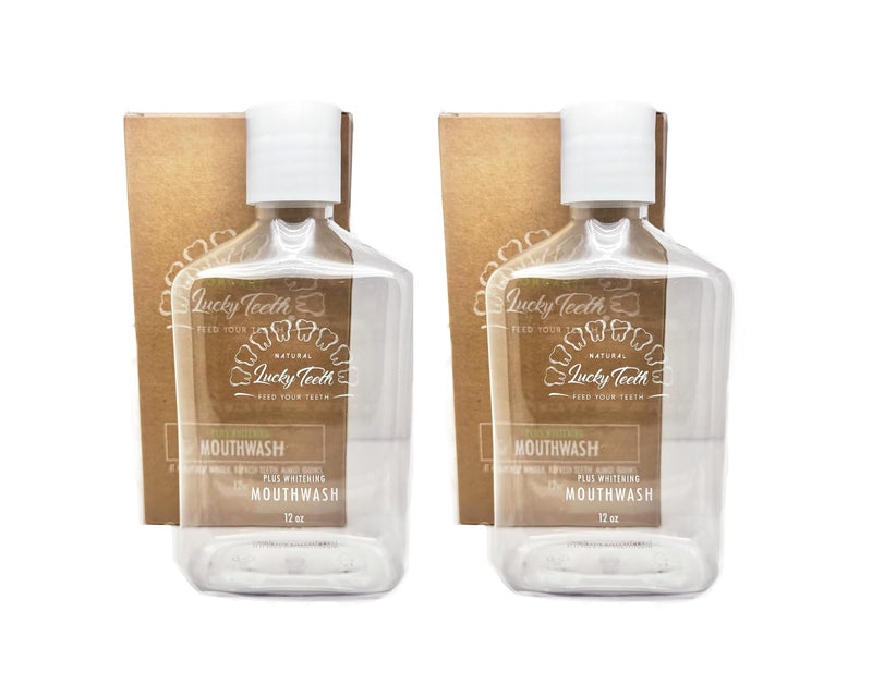 Lucky Teeth Organic Food Grade Peroxide MouthWash - Plus WHITENING - Whitens, Refreshes. Food Grade Peroxide + Essential Oils. … (2) 2