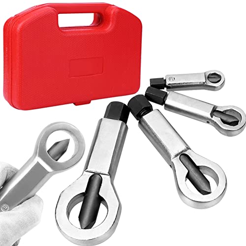 Heavy Duty Metal Nut Splitter Set Bolt Buster Cracker Breaker Tool Broken Damaged Corroded Screw Nut Removal Splitting Extractor Kits