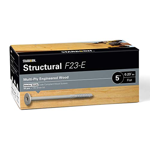 Starborn Structural F23-E Multi-Ply Engineered Wood Screw - Pack of 50-5"