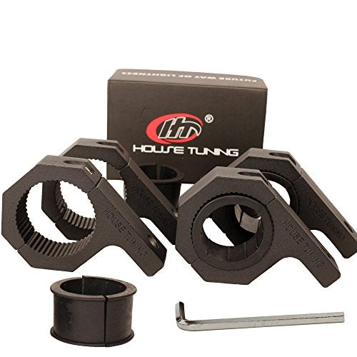 HOUSE TUNING Roll Bar Clamps (2.25" - Pack 4), 2 1/4" Roll Bar Mounts, LED Light Mount Clamp 2.25" Clamp - Pack 4