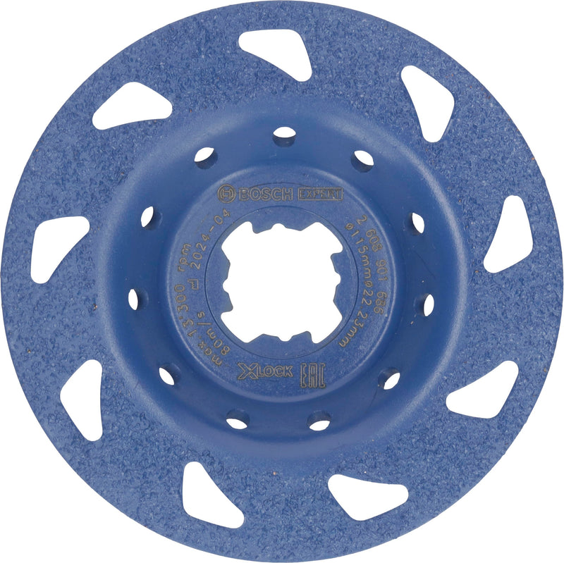 Bosch 1 x Expert Multi Material Carbide Cup Wheel Fine (for Paint on Wood, Diameter 115 mm, Fine, Professional Accessories Small Angle Grinder)