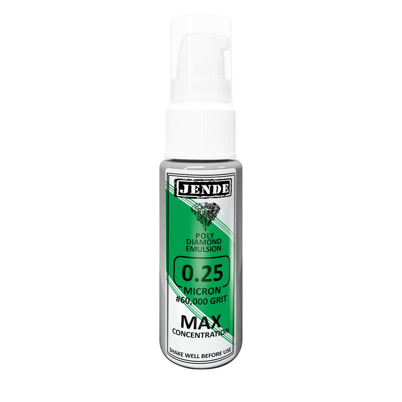 Jende 0.25 Micron Max Concentration Poly Diamond Stropping Emulsion 20ml - Higher Diamond carat level