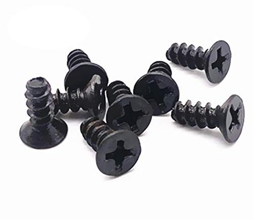 Computer Cooling Fan Mount Screws,Computer Case Fan Screws,Cross Screw (Black,50Pcs)