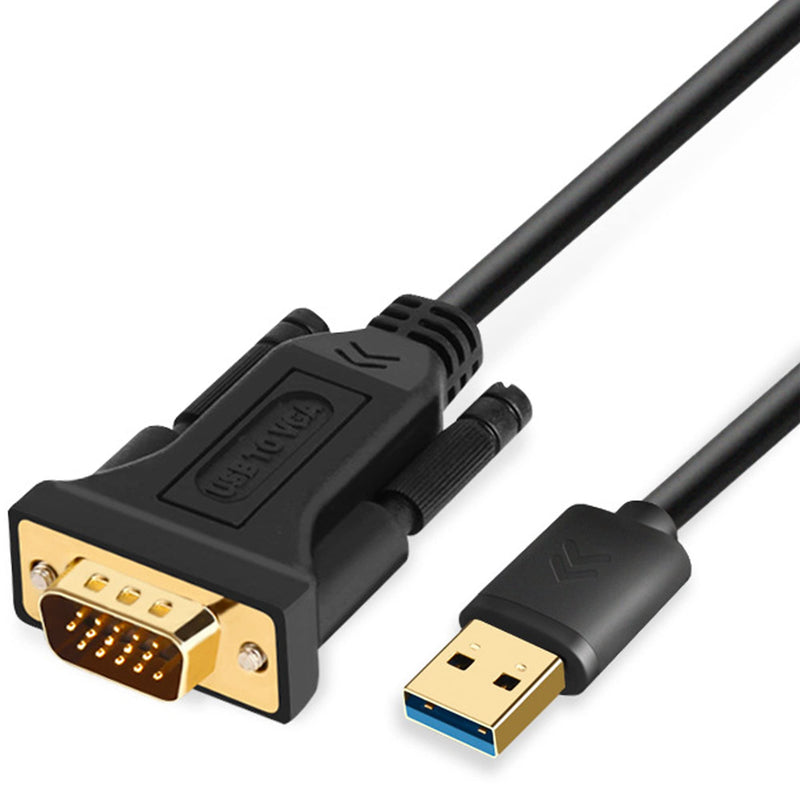 ELECABLE USB to VGA Adapter Cable 5FT Compatible with Mac OS Windows XP/Vista/10/8/7, USB 3.0 to VGA Male 1080P Monitor Display Video Adapter/Converter Cord. (5FT)