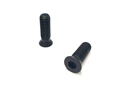 12 Pcs Black Short Allen Hex Bolts for 2-Piece Type 1.75" Thick Wheel Adapters | Through Hardened