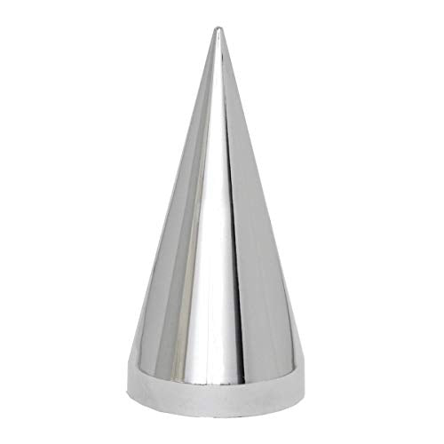 GG Grand General 10241SP 33 mm X 4.5 Inches Chrome Plastic Spear Push-On Nut Cover, Set of 10