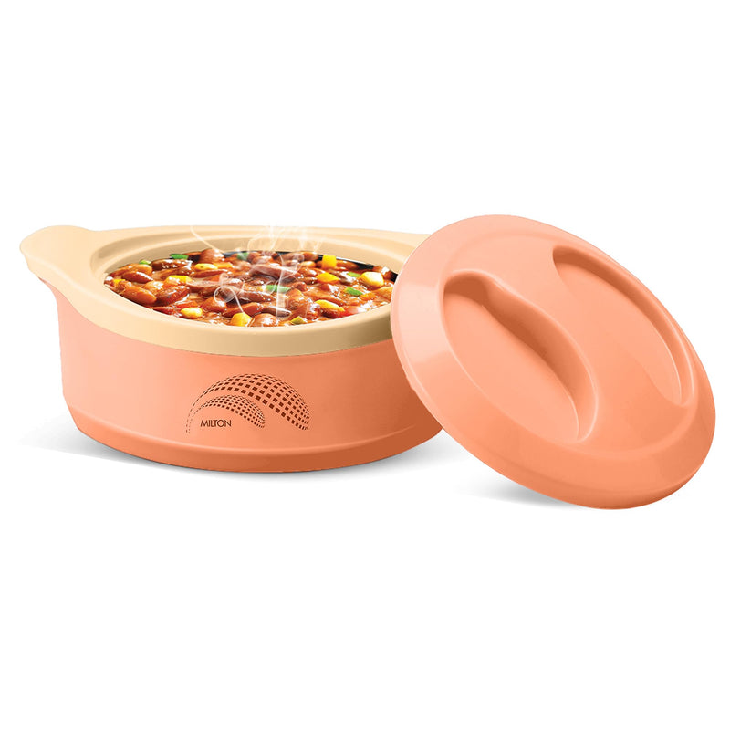 MILTON New Marvel 2500 Inner Steel Casserole, 2360 ml, Orange Peach