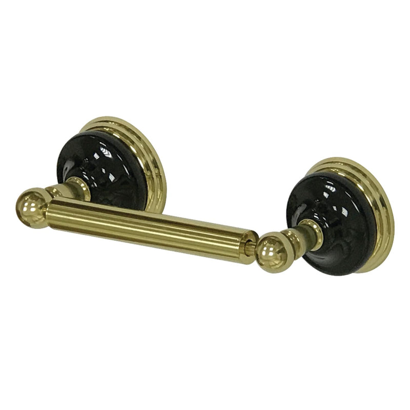 Kingston Brass BA9118PB Water Onyx Toilet Paper Holder, 9.31 x 3.06 x 2.75, Polished Brass