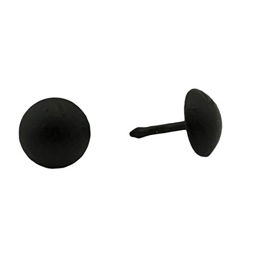 C.S. Osborne 100 Pcs 7/16" Black Lacquer Matte Nails #7100-BLM Decorative Tacks-Size 5/8