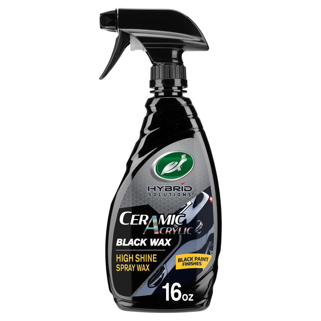 Turtle Wax 53447 Hybrid Solutions Ceramic Acrylic Black Spray Wax Formulated for Black Car Paint, Fills Scratches and Swirl Marks, Provides Water Repellency, Lasting Protection and Shine, 16 oz 32 Fl Oz (Pack of 1)