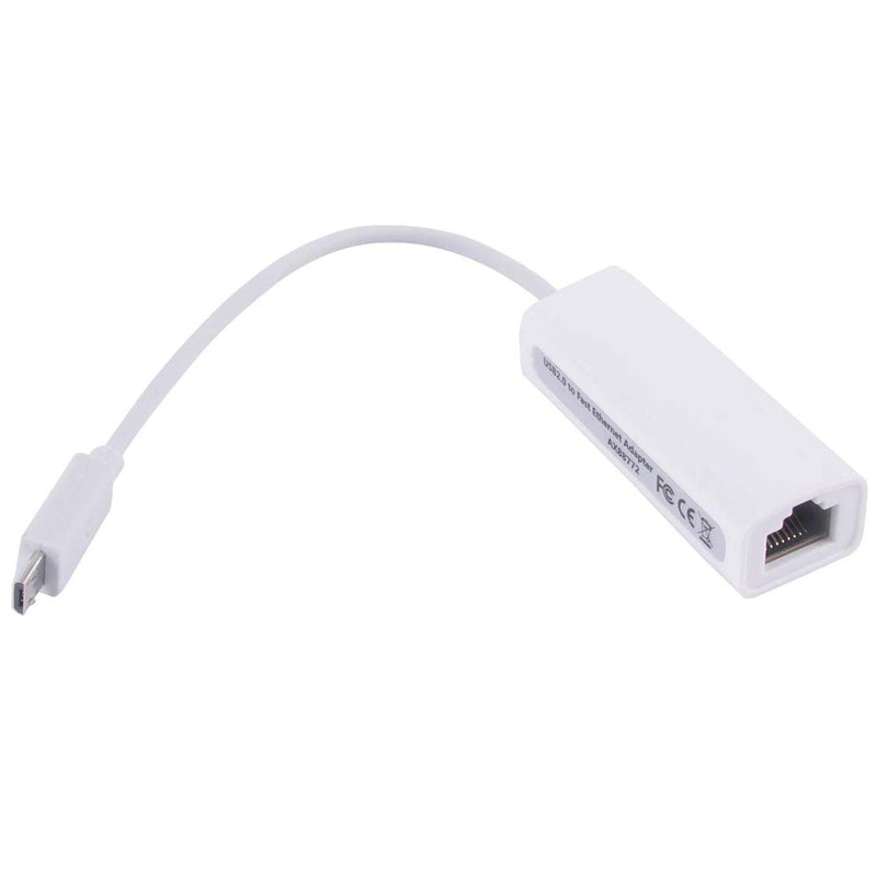 USB to RJ45 LAN Ethernet Adapter 100Mbps USB to RJ45 LAN Converter 10M 100M with Asix AX88772B AX88772 Chip (Micro USB to RJ45) Micro USB to RJ45