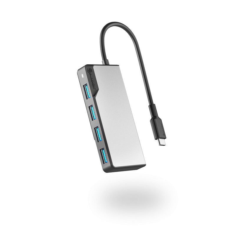 Alogic UCFUUA-SGR USB-c Fusion Swift 4in1 Hub Dock 4xusb-a USB 3.0 Space Grey