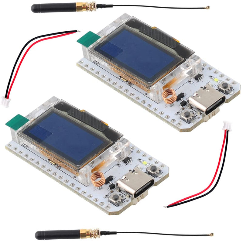 915MHz LoRa ESP32 OLED Board V3 + LoRa Antenna U.FL to SMA for Meshtastic LoraWan IOT (Pack of 2), not Compatible with Heltec LoRa 32 V2