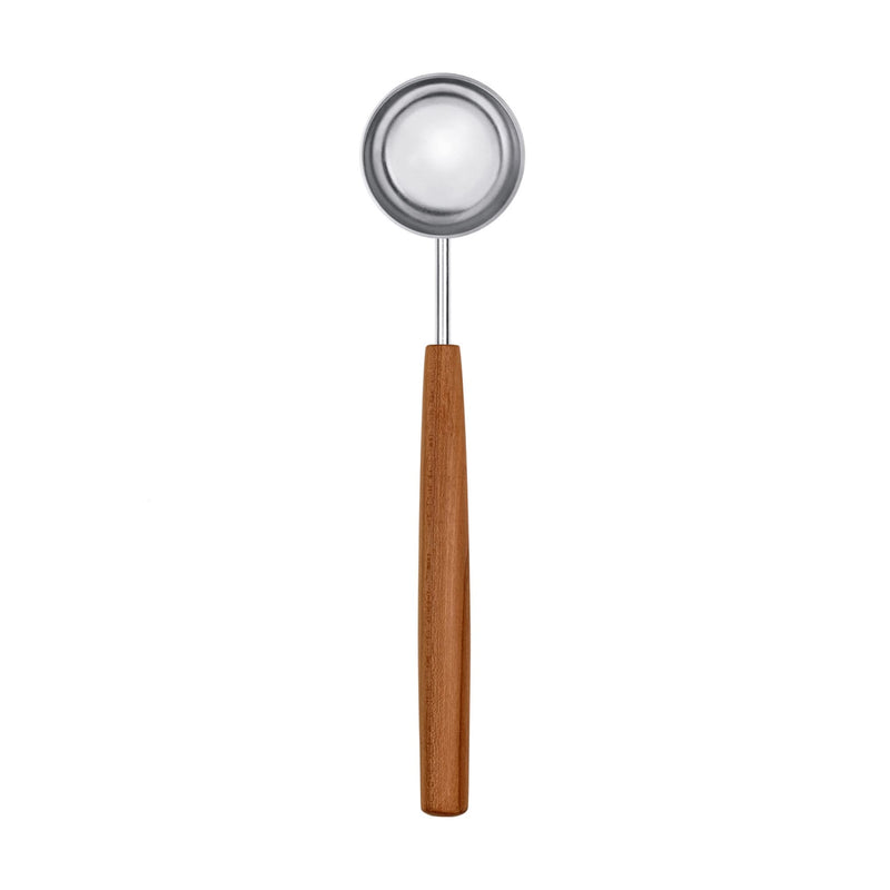 triangle Coffee and Tea Measuring Spoon - Stainless Steel with Plum Wood Handle - Sense Collection