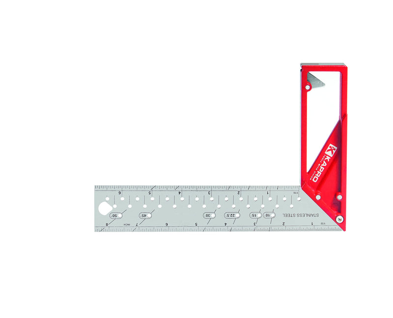 Kapro - 353 Professional Ledge-It Try & Mitre Square - For Leveling and Measuring - Features Stainless Steel Blade, Retractable Ledge, and Etched Ruler Markings - 8 Inch Adjustable Try&Mitre 8"
