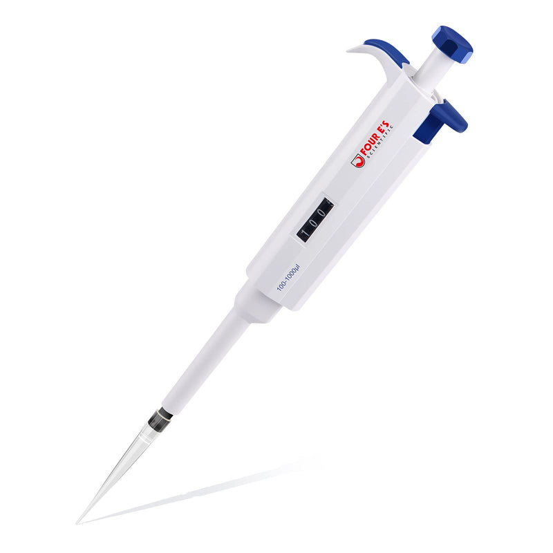 1000uL Micropipette, 1mL Lab Single Channel Micro Pipettes, Adjustable Variable Volume for Liquid Laboratory Scientific School 100-1000μl
