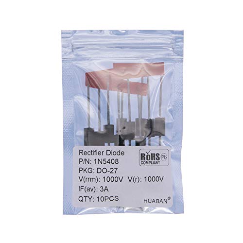 10pcs 1N5408 Rectifier Diode 3A 1000V DO-201AD (DO-27) Axial 5408 3 Amp 1000 Volt 1N5408 (3A 1000V) 10