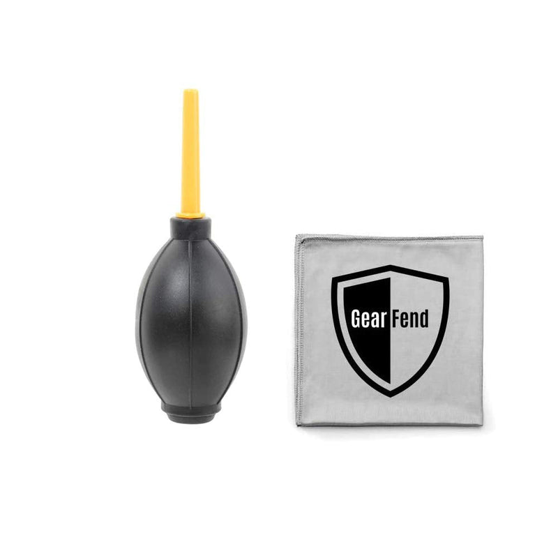 Dust Cleaner Strong Cleaning Air Blower for All DSLR Camera & Camcorders, Lens, LCD Screens, etc + Microfiber Cloth