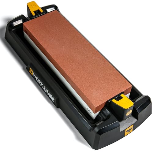 Work Sharp Benchtop Whetstone Knife Sharpener - For Knives & Edged Tools - Kitchen, Pocket, & Fillet Knives 7.1" x 2.3" x 1.1"