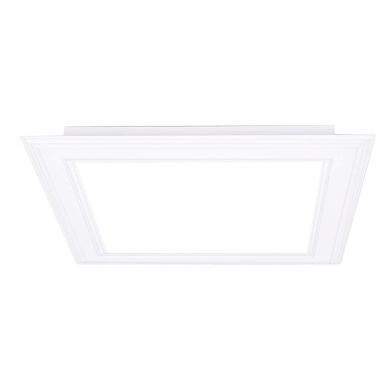 (OD 9.84" / ID 8.66") 15W Square LED Recessed Ceiling Light LED Downlight 130 Watt Equivalent 1400 Lumens 6000K Cool White with Open Trim,1Pack Cool White 6000k