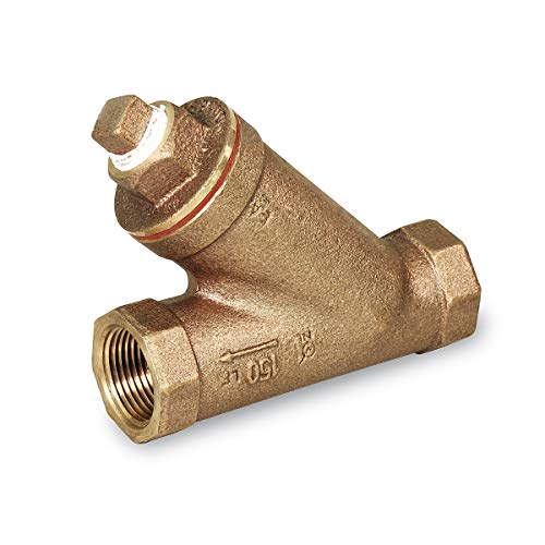 Midline Valve 322U322 Y-Strainer with Stainless Steel Mesh Screen, Pipeline Filter Valve 1 in. FIP, Cast Brass, 1 Single Pack 1 in.